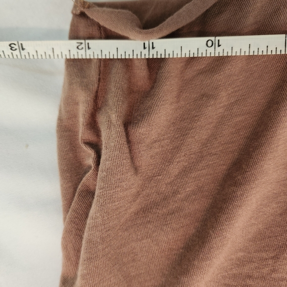 Joah Brown Tan Drape Neck Crop Top - Picture 8 of 9